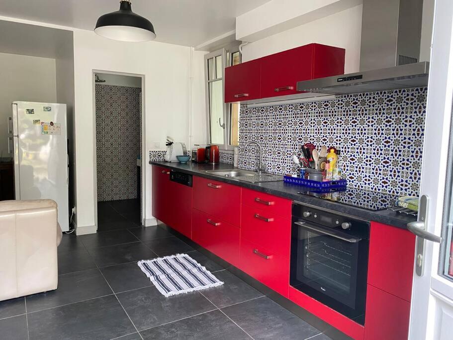 Appartement En Rez De Jardin 씨부르 외부 사진